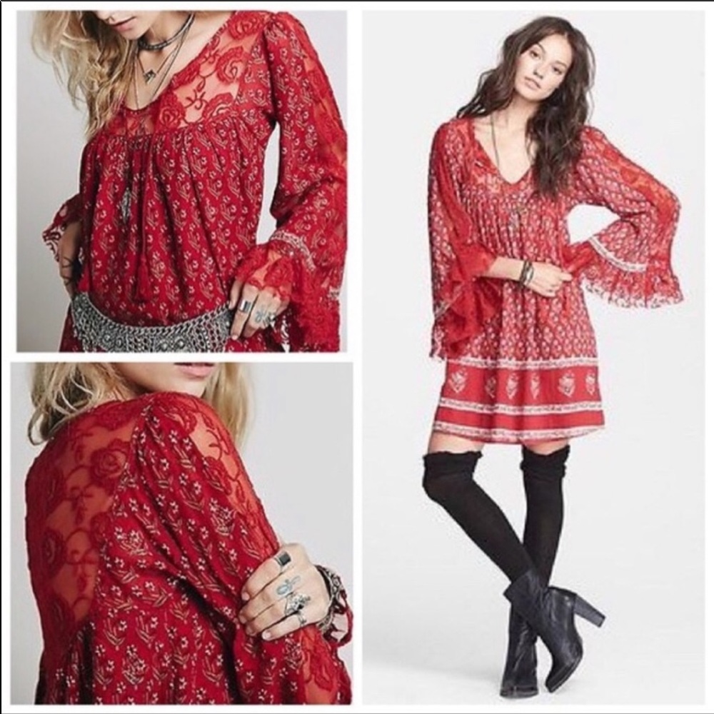 Boho Free People Nomad Child Dress - Picture 3 of 11